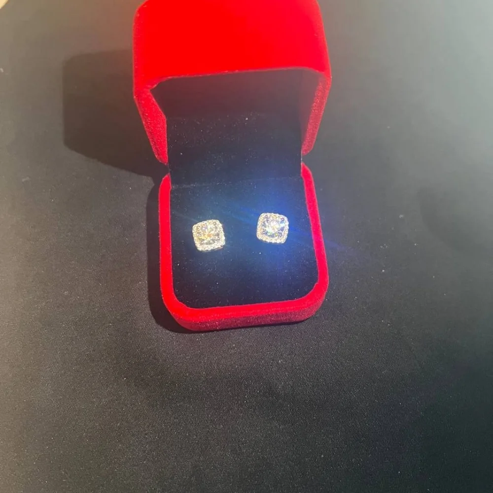 CERT 1 CTW Moissanite Earrings